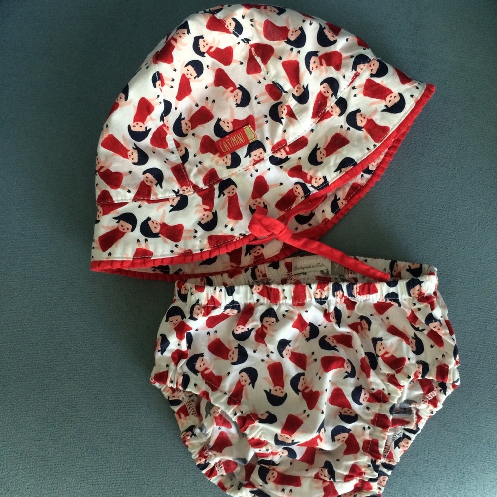 Catimini Sun Hat and Bloomers